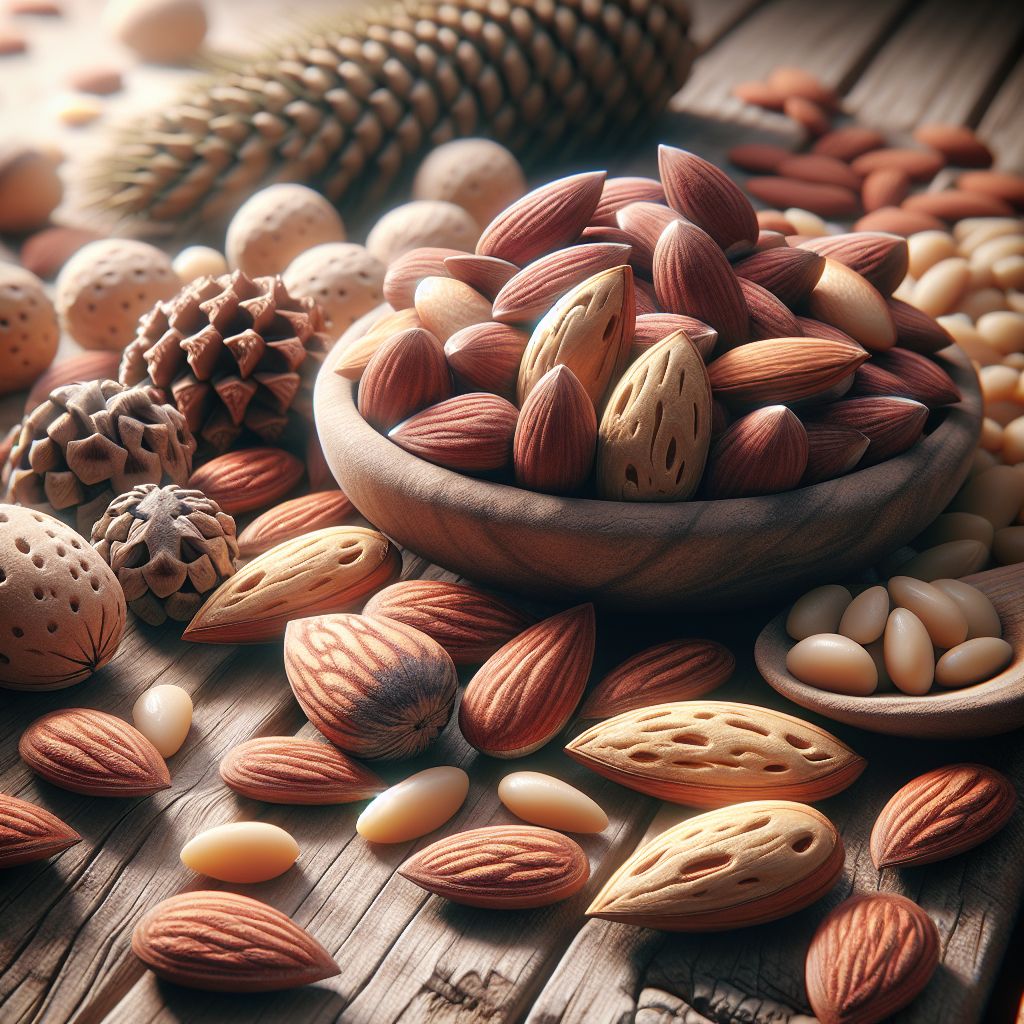 Picture of a Nuts (Almonds, Pine Nuts)